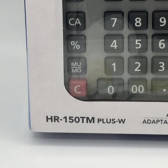 Casio HR-150TM Plus-W Desktop Printing Calculator 12 Digit XL Display NIB - Picture 5 of 14
